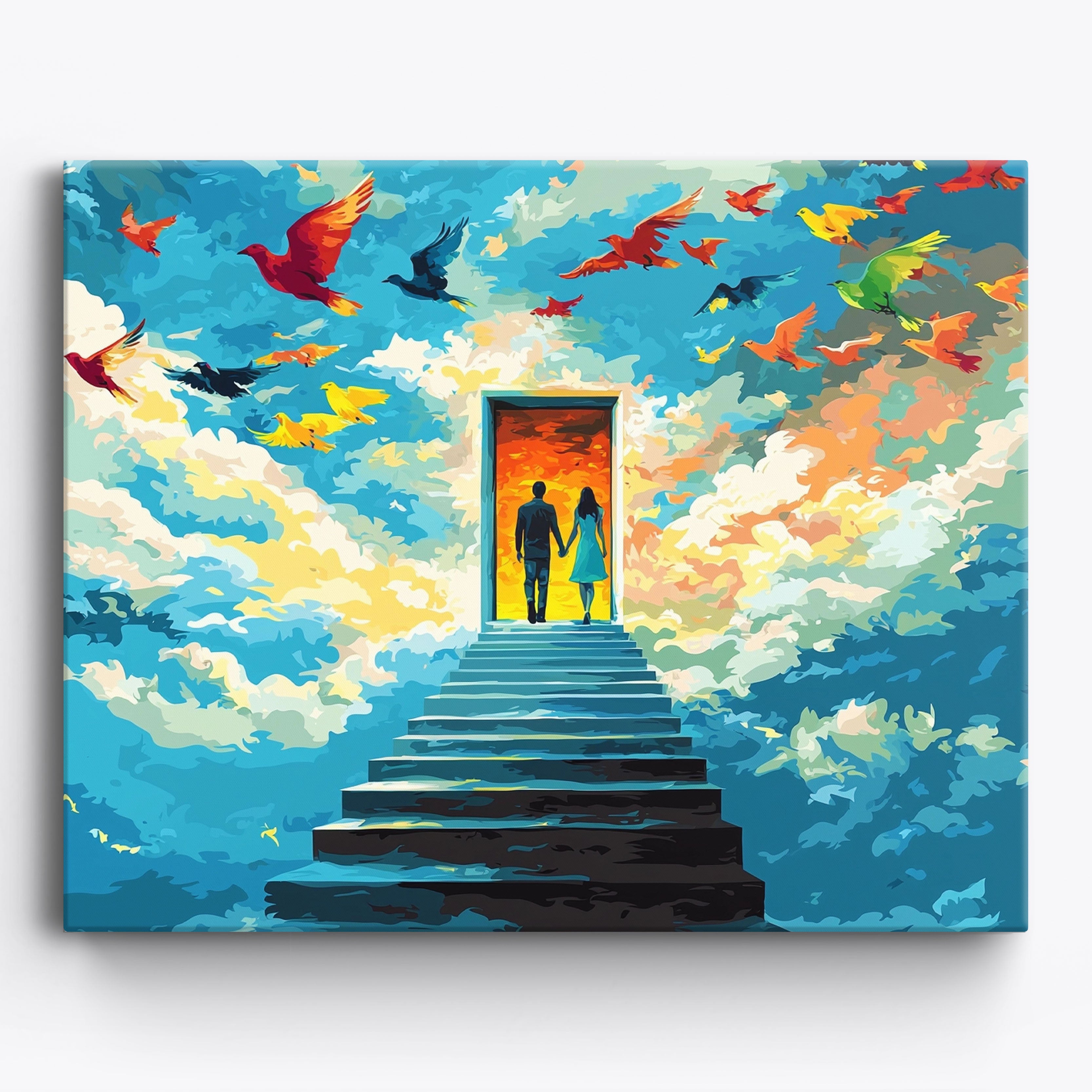 Birds Of Romance No Frame / Regular (15.75"x19.7"/40x50cm)